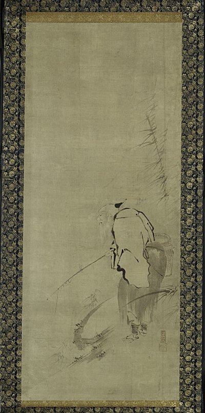 Tríptico de Zhou Moushu, Xiwangmu y Taigong Wang de Kaiho Yusho