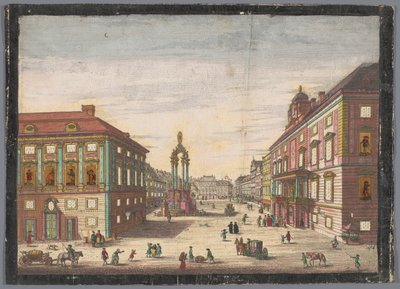 Vista del Hohe Markt de Viena Ver el Hochenmarck de Kaiserlich Franziskische Akademie (possibly)