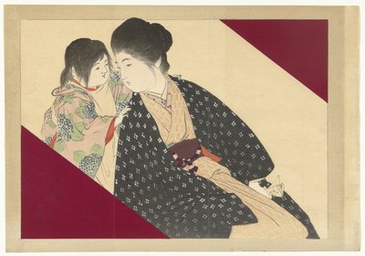 mujer con niño de Kajita Hanko