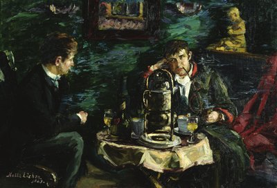 El actor Tobias Sorensen y Ola Voss (óleo sobre lienzo) de Kalle Lochen