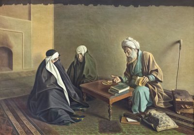 El adivino, Kamal-ol-Molk , óleo sobre lienzo, Museo de Bellas Artes, complejo museístico Sa