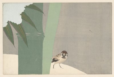 Bambú en la nieve, 1909 de Kamisaka Sekka