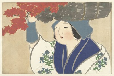 Vendedora de leña kuroki-uri Flores de cien mundos (título de la serie) Momoyogusa, vol. 1 (título de la serie) de Kamisaka Sekka