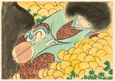 Flowers of a Hundred Worlds (Momoyogusa): Chrysanthemum Boy (Kikujidō) de Kamisaka Sekka
