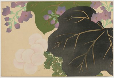 Flowers of a Hundred Worlds (Momoyogusa): Chrysanthemum and Paulownia (Kikukiri) de Kamisaka Sekka