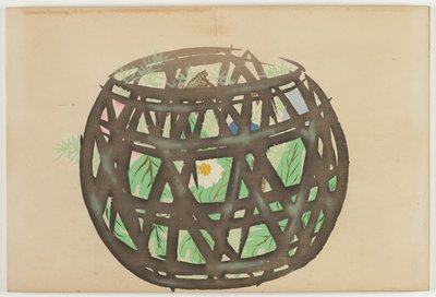 Flowers of a Hundred Worlds (Momoyogusa): Flower Basket (Hanakago) de Kamisaka Sekka