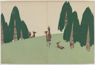 Flowers of a Hundred Worlds (Momoyogusa): Kasuga Plain (Kasugano) de Kamisaka Sekka