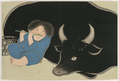 Flowers of a Hundred Worlds (Momoyogusa): Oxherd (Bokudo) de Kamisaka Sekka