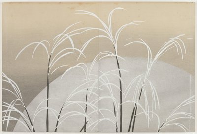 Flowers of a Hundred Worlds (Momoyogusa): Susuki Grass in Moonlight  (Obana ni tsuki) de Kamisaka Sekka