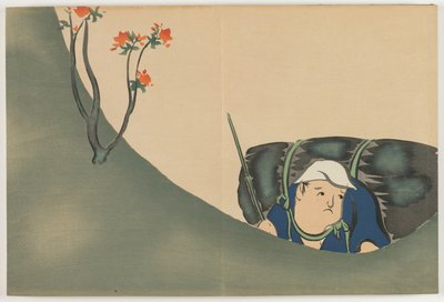 Flowers of a Hundred Worlds (Momoyogusa): Woodcutter (Shomu) de Kamisaka Sekka