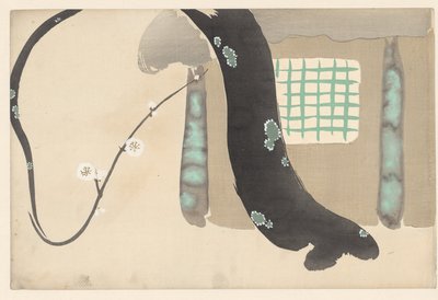 Ciruelo en los aleros nokiba no ume Flores de cien mundos (título de la serie) Momoyogusa, vol. 1 (título de la serie) de Kamisaka Sekka