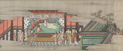 Pergamino 1 de Canción del dolor duradero (Chōgonka gakan) de Kano Sansetsu