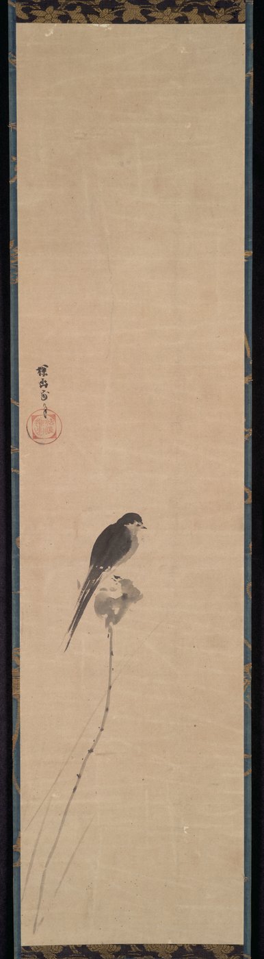 Bird on a Lotus Bud de Kanō Tan’yū