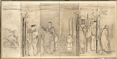 Seven Sages of the Bamboo Grove de Kanō Tan’yū