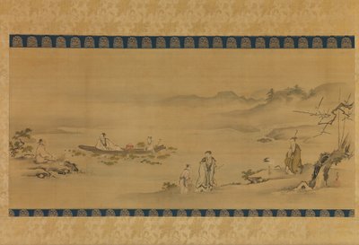 Cuatro admiradores, finales del siglo XVII - principios del siglo XVIII de Kanô Yôboku Tsunenobu