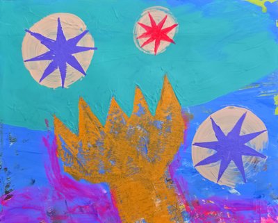 Corona y estrellas abstractas de Kanat Ibragimov