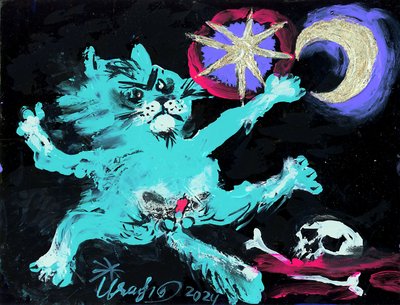 El gato místico y la luna de Kanat Ibragimov
