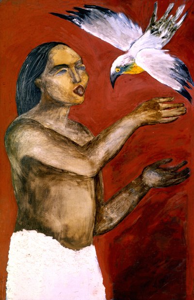Chamán y pájaro espiritual de Kanat Ibragimov
