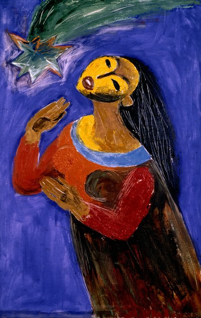 Mujer contemplando una estrella de Kanat Ibragimov