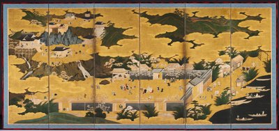 Vistas famosas de Omi, 1660s-90s de Kano Ein