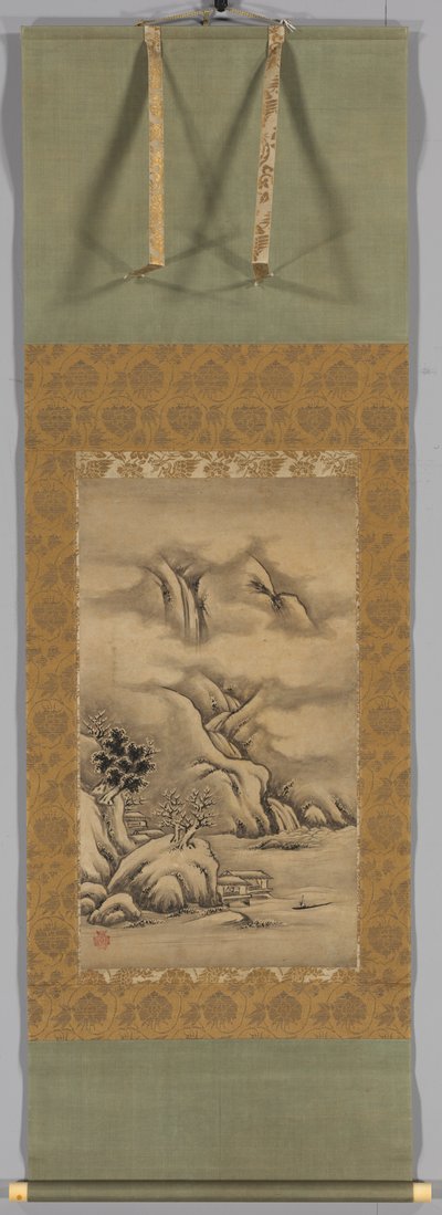 Paisajes estacionales: Invierno, mediados a finales del siglo XVI de Kano Hideyori