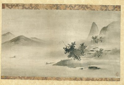 Paisaje en Tinta de Kano Motonobu