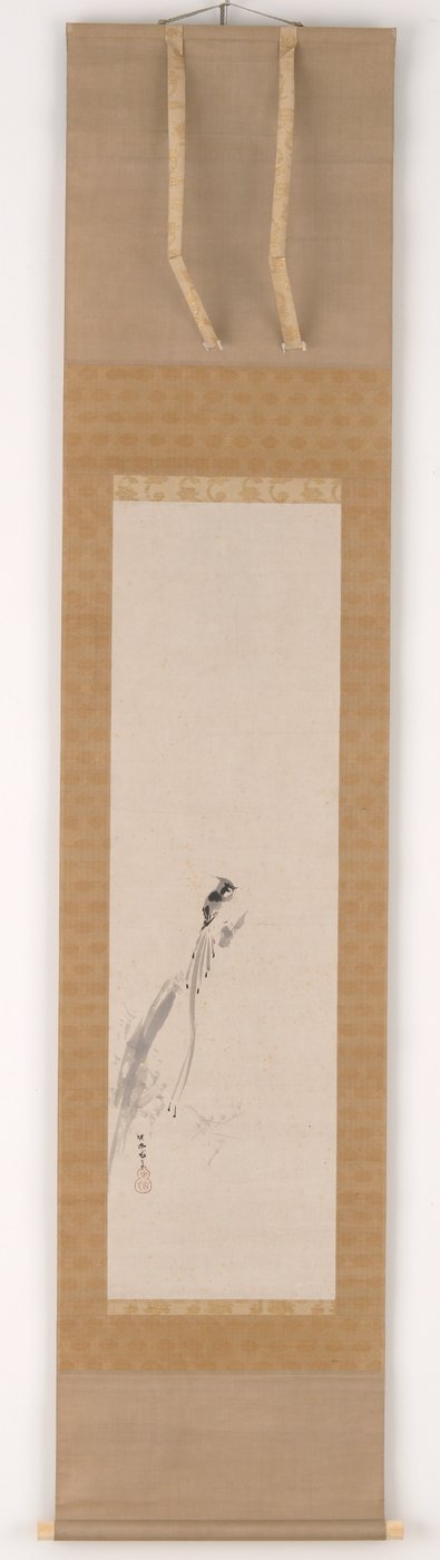 Un pájaro en un tocón, período Edo, siglo XVII de Kanō Tan’yū
