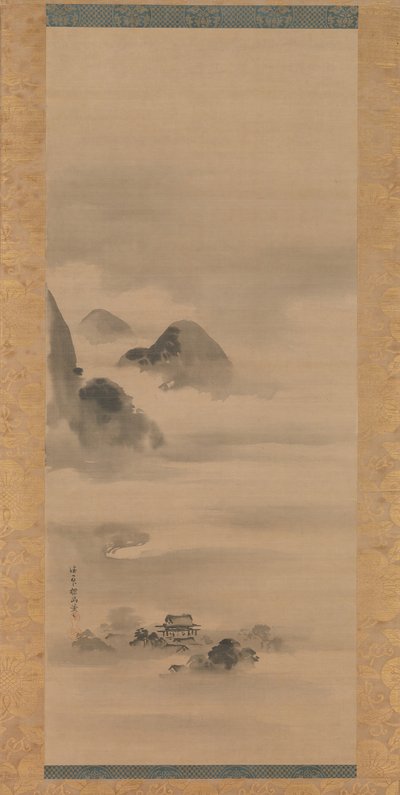 Paisaje a la luz de la luna, después de 1662 de Kanō Tan’yū