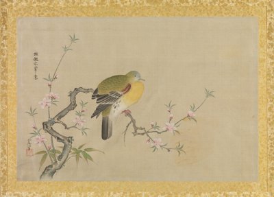 Álbum de copias de pinturas chinas, hoja de álbum de Kano Tsunenobu