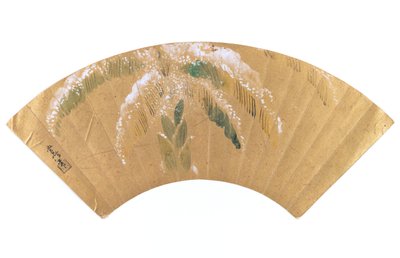 Palma de plátano en la nieve de Kano Tsunenobu