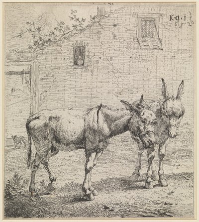 Los dos asnos de Karel Dujardin
