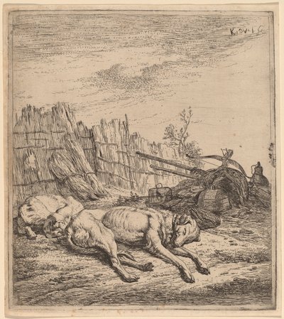 Perros de caza de Karel Dujardin