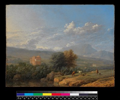 Paisaje italiano de Karel Dujardin