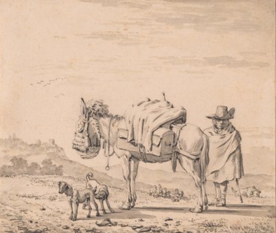 Hombre con una mula de Karel Dujardin
