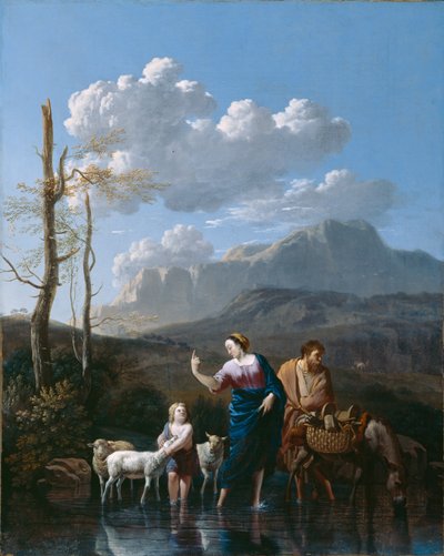 Regreso de la Sagrada Familia de Egipto de Karel Dujardin