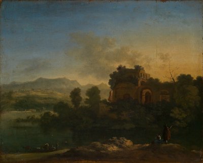 Paisaje del sur con ruinas de Karel Dujardin