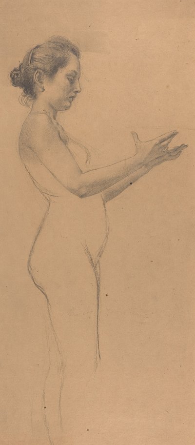 Desnudo Femenino con una Bandeja de Karel Vitezslav Masek