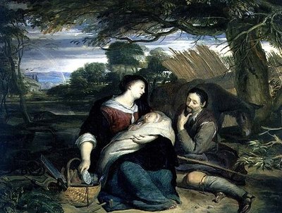 El descanso en la huida a Egipto de Karel de Moor