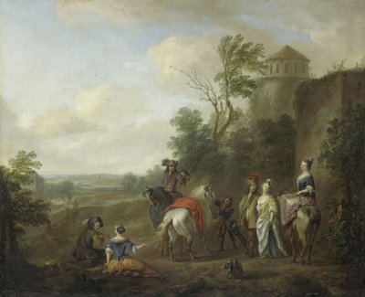 Una partida de caza de Karel van Falens