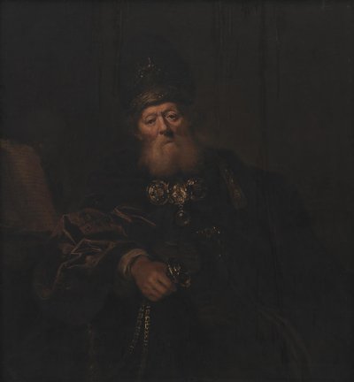 Aarón como Sumo Sacerdote de Karel van III Mander