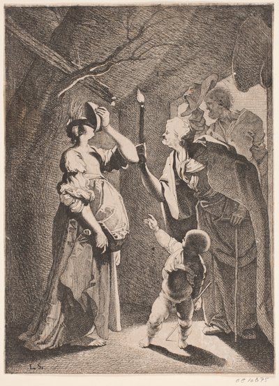 Ceres ridiculizada por Stellio de Karel van III Mander