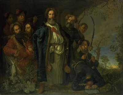 Una embajada tártara de visita en Copenhague de Karel van III Mander