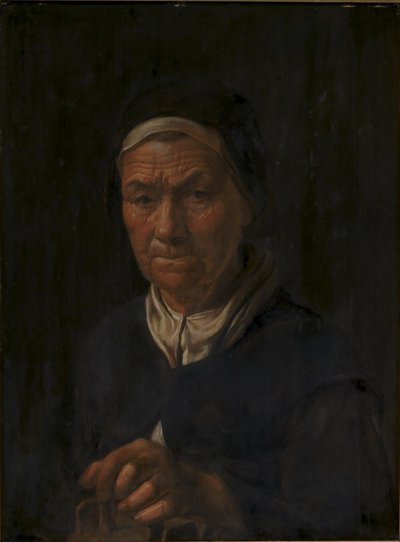 Retrato de una anciana, esposa de Christian Jacobsen Drakenberg, nacida Bagge (?) de Karel van III Mander