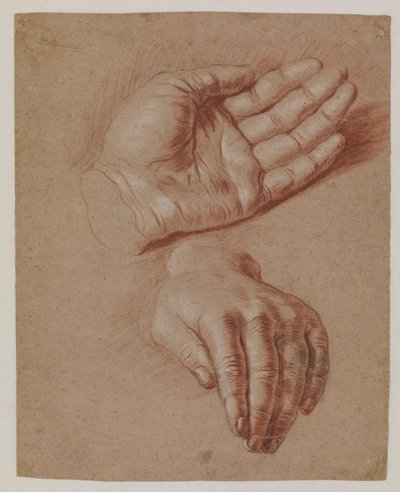 Estudios de dos manos de Karel van III Mander
