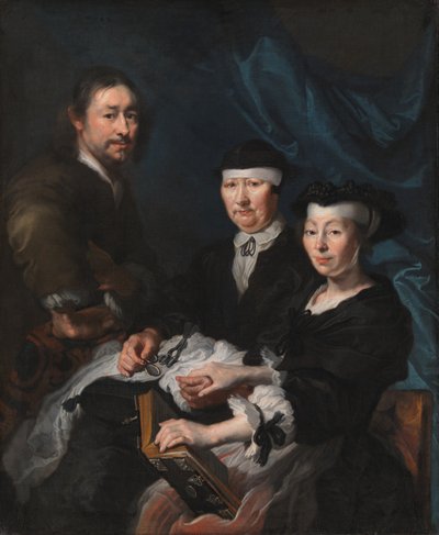 El artista con su familia de Karel van III Mander