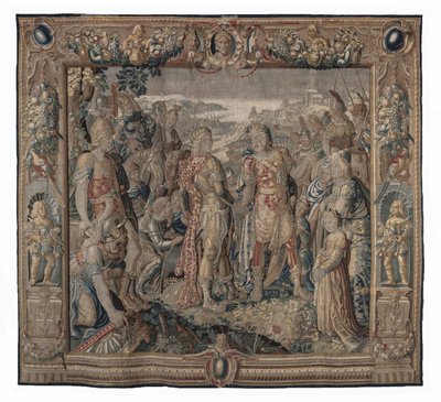 Octavia Efectos de la Concordia de Tarento; tapiz, fecha desconocida (lana | lápiz) de Karel van II Mander