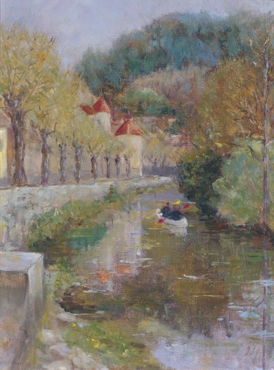 Canal en Noyers, Borgoña, 2002 de Karen Armitage