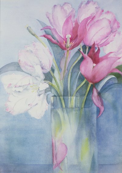 Tulipanes Loro Rosados y Marlette de Karen Armitage