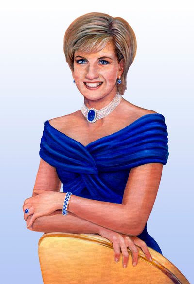 Su Alteza Real la Princesa de Gales Diana Frances, nacida Spencer, 1961-1997, 2013 de Karen Humpage