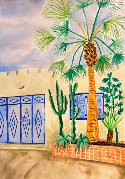 Blue Gate Oasis Garden de Karen Menzenbach